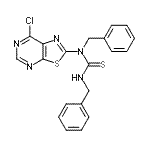 CAS#: 871266-88-5, 1,3-Dibenzyl-1-(7-chloro[1,3]thiazolo[5,4-d]pyrimidin-2-yl)thiourea
