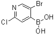 CAS 登录号：871329-63-4， (5-溴-2-氯-4-吡啶基)硼酸