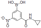 CAS 登录号：871332-86-4， B-[3-[(环丙基氨基)羰基]-5-硝基苯基]-硼酸