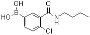 CAS 登录号：871332-94-4， [3-(丁基氨基甲酰)-4-氯苯基]硼酸