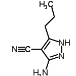 CAS#: 871336-82-2, 3-Amino-5-propyl-1H-pyrazole-4-carbonitrile