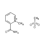 CAS 登录号：87141-87-5， 2-氨基甲酰-1-甲基吡啶鎓甲烷磺酸酯