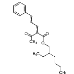 CAS#: 87148-01-4, 2-Ethylhexyl 2-acetyl-5-phenyl-2,4-pentadienoate
