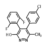 CAS 登录号：871513-60-9， 5-(4-氯苯基)-4-(2,6-二氟苯基)-6-甲基-3-哒嗪并l