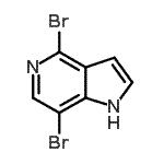 CAS#: 871819-35-1, 4,7-Dibromo-1H-pyrrolo[3,2-c]pyridine