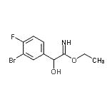 CAS#: 871977-74-1, Ethyl 2-(3-bromo-4-fluorophenyl)-2-hydroxyethanimidate