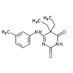 CAS#: 87215-89-2, 5,5-Diethyl-6-[(3-methylphenyl)amino]-2,4(3H,5H)-pyrimidinedione