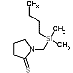 CAS#: 872415-87-7, 1-{[Butyl(dimethyl)silyl]methyl}-2-pyrrolidinethione