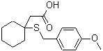 CAS#: 87242-92-0, {1-[(4-Methoxybenzyl)sulfanyl]cyclohexyl}acetic acid