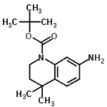 CAS#: 873056-12-3, 2-Methyl-2-propanyl 7-amino-4,4-dimethyl-3,4-dihydro-1(2H)-quinolinecarboxylate