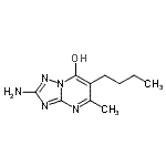 CAS#: 873408-42-5, 2-Amino-6-butyl-5-methyl[1,2,4]triazolo[1,5-a]pyrimidin-7-ol
