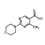 CAS#: 873450-22-7, 4-Methyl-2-(4-morpholinyl)-5-pyrimidinecarboxylic acid