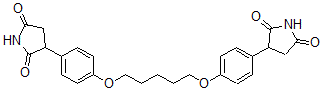 CAS#: 87367-92-8, 3-[4-[5-[4-(2,5-Dioxopyrrolidin-3-Yl)Phenoxy]Pentoxy]Phenyl]Pyrrolidine-2,5-Dione