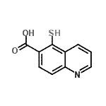 CAS#: 873970-05-9, 5-Sulfanyl-6-quinolinecarboxylic acid