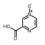 CAS 登录号：874-54-4， 2-吡嗪羧酸4-氧化物