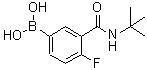 CAS#: 874219-26-8, {4-Fluoro-3-[(2-methyl-2-propanyl)carbamoyl]phenyl}boronic acid