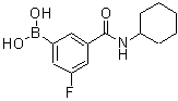 CAS 登录号：874219-42-8， [3-(环己基氨基甲酰)-5-氟苯基]硼酸