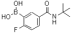 CAS#: 874289-51-7, {2-Fluoro-5-[(2-methyl-2-propanyl)carbamoyl]phenyl}boronic acid
