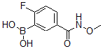 CAS 登录号：874289-58-4， B-[2-氟-5-[(甲氧基氨基)羰基]苯基]-硼酸