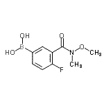 CAS#: 874290-69-4, {4-Fluoro-3-[methoxy(methyl)carbamoyl]phenyl}boronic acid