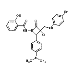 CAS#: 87444-03-9, N-(3-{[(4-Bromophenyl)amino]methyl}-3-chloro-2-[4-(dimethylamino)phenyl]-4-oxo-1-azetidinyl)-2-hydroxybenzamide