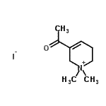 CAS 登录号：87453-64-3， 5-乙酰基-1,1-二甲基-1,2,3,6-四氢吡啶鎓碘化物