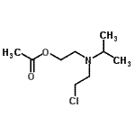 CAS 登录号：87468-07-3， 2-[(2-氯乙基)(异丙基)氨基]乙基乙酸酯