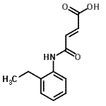 CAS 登录号：87489-40-5， (2E)-4-[(2-乙基苯基)氨基]-4-氧代-2-丁烯酸
