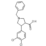CAS#: 874990-78-0, 1-Benzyl-4-(3,4-dichlorophenyl)-3-pyrrolidinecarboxylic acid