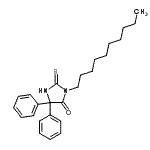 CAS 登录号：875014-22-5， 3-癸基-5,5-二苯基-2-硫代-4-咪唑烷酮