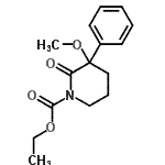 CAS 登录号：87532-78-3， 乙基3-甲氧基-2-氧代-3-苯基-1-哌啶羧酸酯