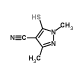 CAS#: 87573-92-0, 1,3-Dimethyl-5-sulfanyl-1H-pyrazole-4-carbonitrile