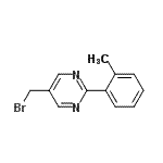 CAS 登录号：875777-66-5， 5-(溴甲基)-2-(2-甲基苯基)嘧啶