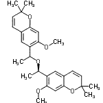CAS#: 87592-85-6, 7-Methoxy-6-{(1R)-1-[1-(7-methoxy-2,2-dimethyl-2H-chromen-6-yl)ethoxy]ethyl}-2,2-dimethyl-2H-chromene