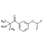 CAS 登录号：876011-44-8， 2-氨基-1-[3-(二氟甲氧基)苯基]-2-甲基-1-丙酮