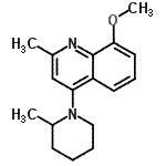 CAS#: 87602-61-7, 8-Methoxy-2-methyl-4-(2-methyl-1-piperidinyl)quinoline