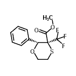 CAS#: 876156-53-5, Methyl (2R,3S)-2-phenyl-3-(trifluoromethyl)-1,4-oxathiane-3-carboxylate