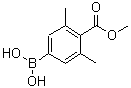 CAS 登录号：876189-19-4， [4-(甲氧羰基)-3,5-二甲基苯基]硼酸