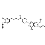 CAS#: 87620-10-8, 1-[4-(4-Amino-6,7-dimethoxy-2-quinazolinyl)-1-piperazinyl]-5-(4-azido-3-iodophenyl)-1-pentanone