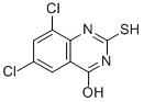 CAS 登录号：87634-61-5， 2-巯基-4-羟基-6,8-二氯喹唑啉