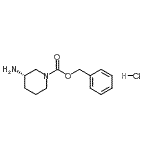 CAS#: 876378-16-4, Benzyl (3S)-3-amino-1-piperidinecarboxylate hydrochloride (1:1)