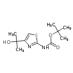 CAS#: 876756-13-7, 2-Methyl-2-propanyl [4-(2-hydroxy-2-propanyl)-1,3-thiazol-2-yl]carbamate