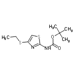 CAS#: 876756-21-7, 2-Methyl-2-propanyl [4-(ethylsulfanyl)-1,3-thiazol-2-yl]carbamate