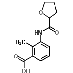 CAS#: 876890-63-0, 2-Methyl-3-[(tetrahydro-2-furanylcarbonyl)amino]benzoic acid