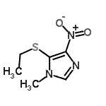 CAS#: 87695-77-0, 5-(Ethylsulfanyl)-1-methyl-4-nitro-1H-imidazole