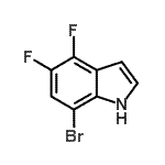 CAS#: 877160-16-2, 7-Bromo-4,5-difluoro-1H-indole