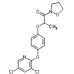 CAS 登录号：87757-18-4， 2-{4-[(3,5-二氯-2-吡啶基)氧基]苯氧基}-1-(1,2-恶唑烷-2-基)-1-丙酮