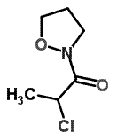 CAS#: 87757-22-0, 2-Chloro-1-(1,2-oxazolidin-2-yl)-1-propanone