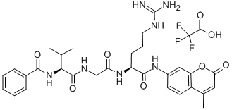 CAS 登录号：87779-49-5， N-苯甲酰基-L-缬氨酰甘氨酰-N-(4-甲基-2-氧代-2H-1-苯并吡喃-7-基)-L-精氨酰胺