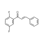CAS 登录号：877862-83-4， (E)-1-(2,5-二氟苯基)-3-苯基-丙-2-烯-1-酮